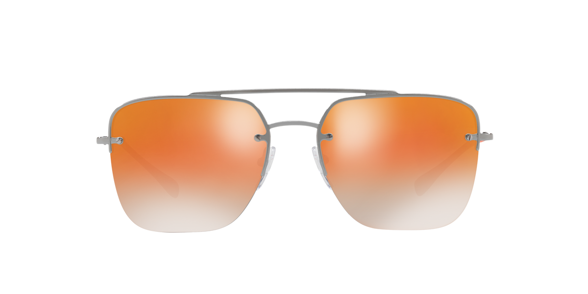 Prada Linea Rossa PS 54SS Gunmetal 5AV6U0 three-quarter view
