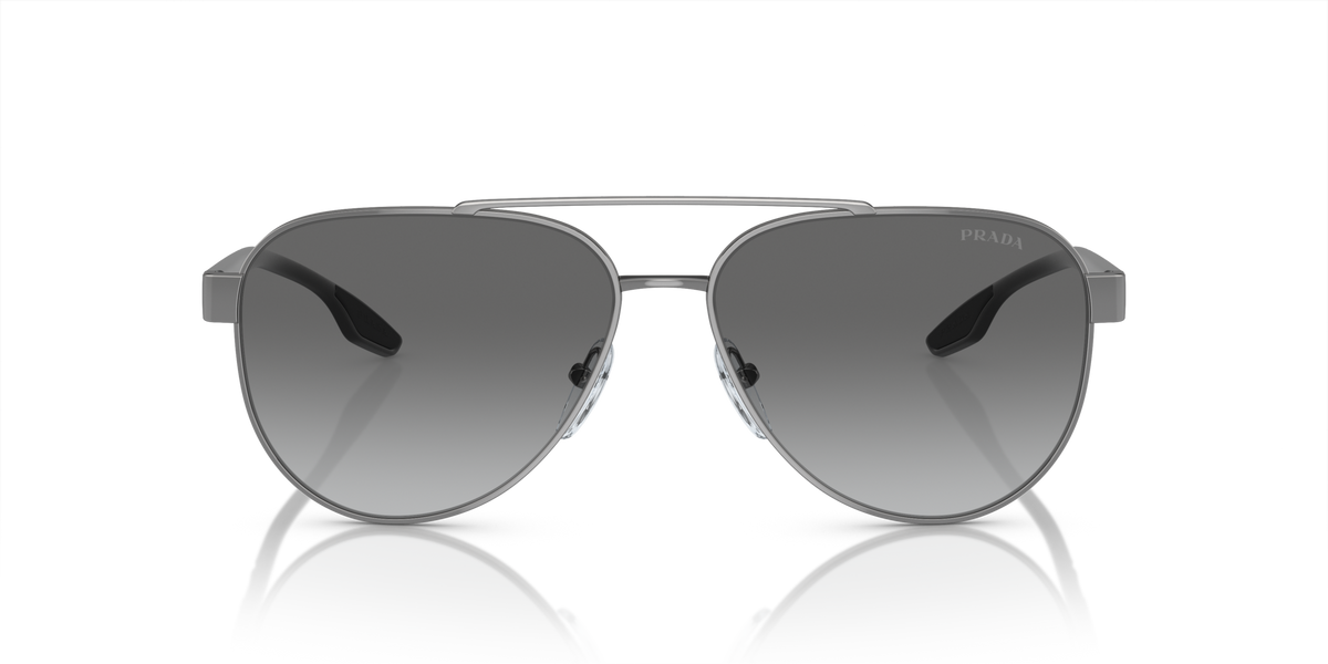 Prada Linea Rossa PS 54TS Gunmetal 5AV3M1 front view