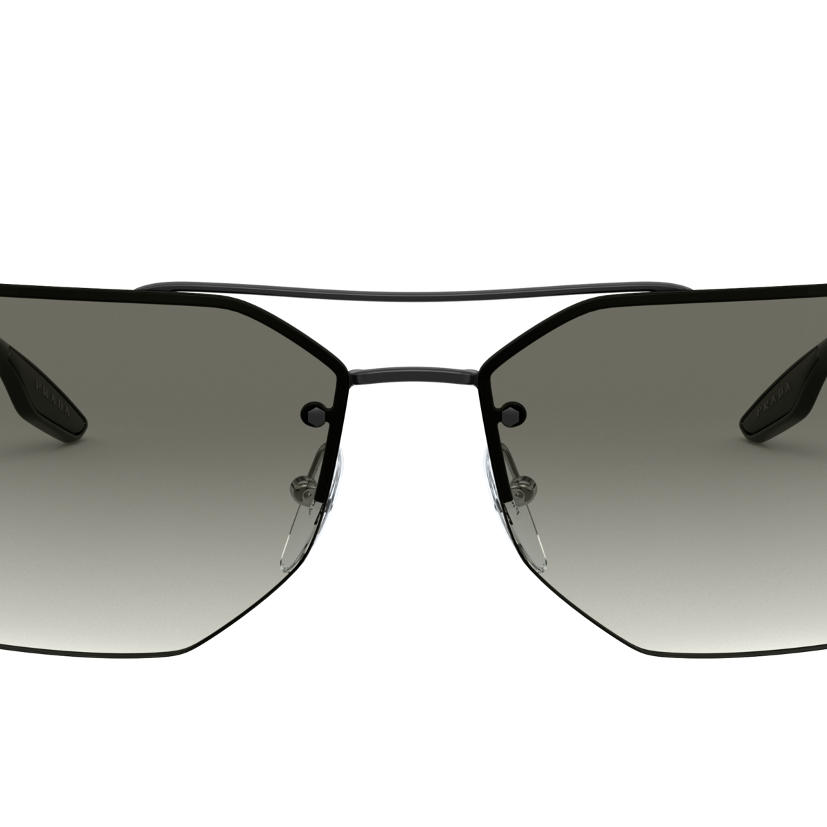 Prada Linea Rossa PS 54VS Black 1AB3M1 three-quarter view
