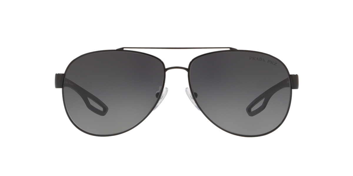 Prada Linea Rossa PS 55QS Black 1AB5W1 three-quarter view