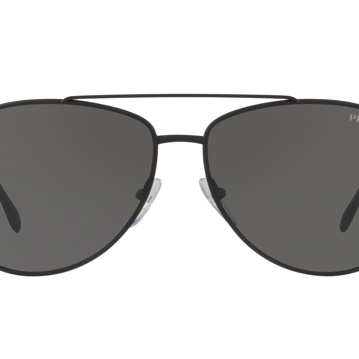 Prada Linea Rossa PS 55US Black Rubber DG05S0 front view