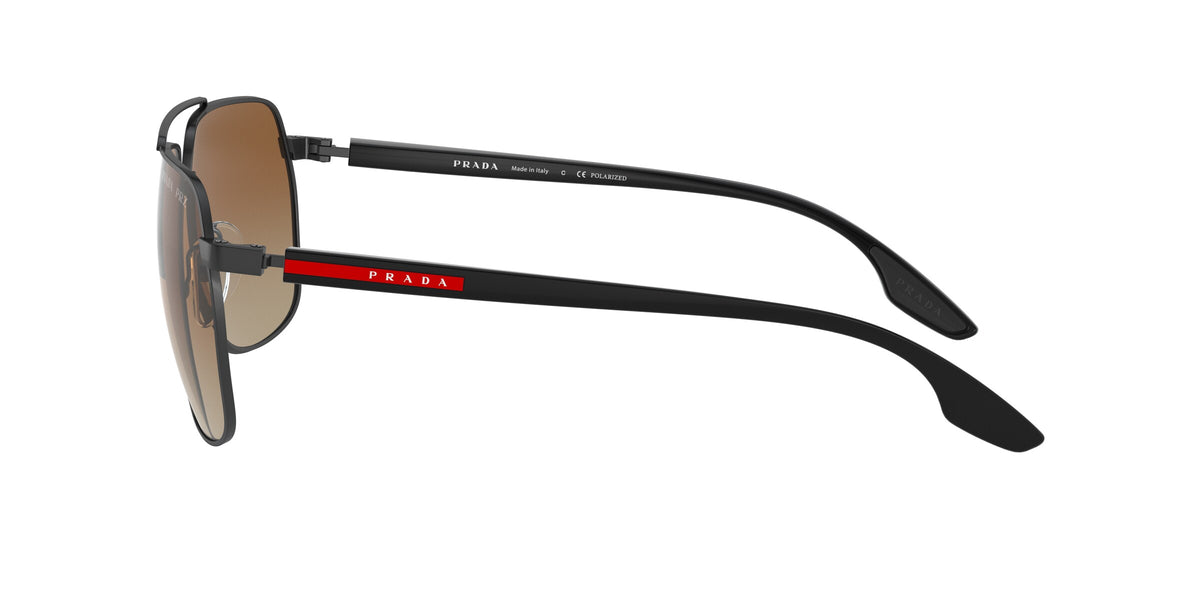 Prada Linea Rossa PS 55VS Matte Black 1BO02I side view
