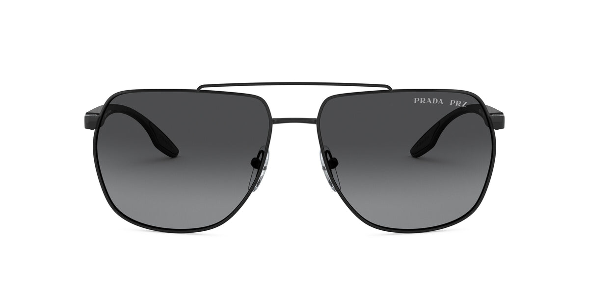 Prada Linea Rossa PS 55VS Matte Black 1BO5W1 front view