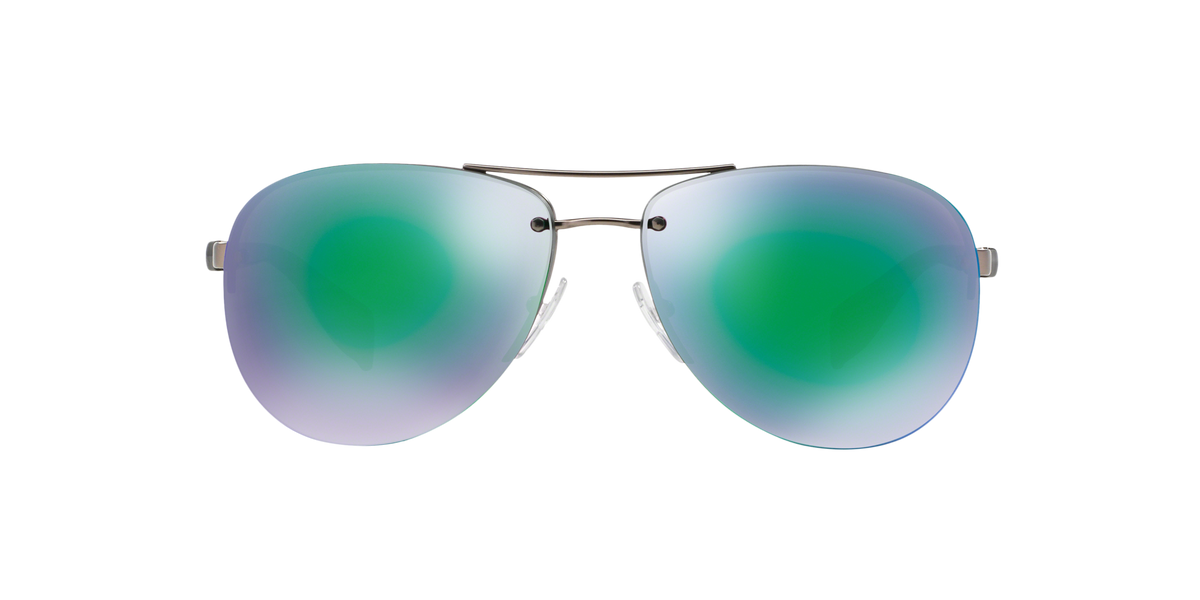 Prada Linea Rossa PS 56MS Pewter Demi Shiny 5AS1M2 front view