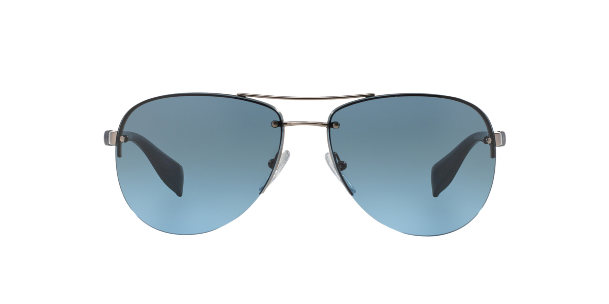 Prada Linea Rossa PS 56MS Pewter Demi Shiny 5AS5I1 front view