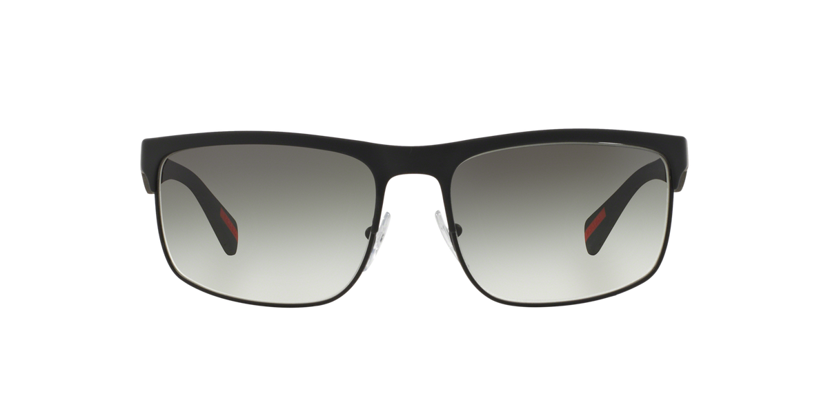 Prada Linea Rossa PS 56PS Black Rubber DG00A7 three-quarter view