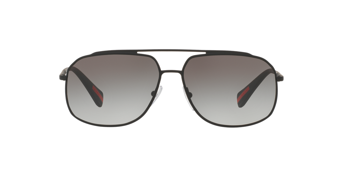Prada Linea Rossa PS 56RS Black Rubber DG00A7 three-quarter view