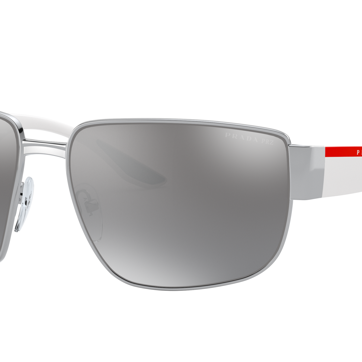 Prada Linea Rossa PS 56VS Silver 1BC05G three-quarter view