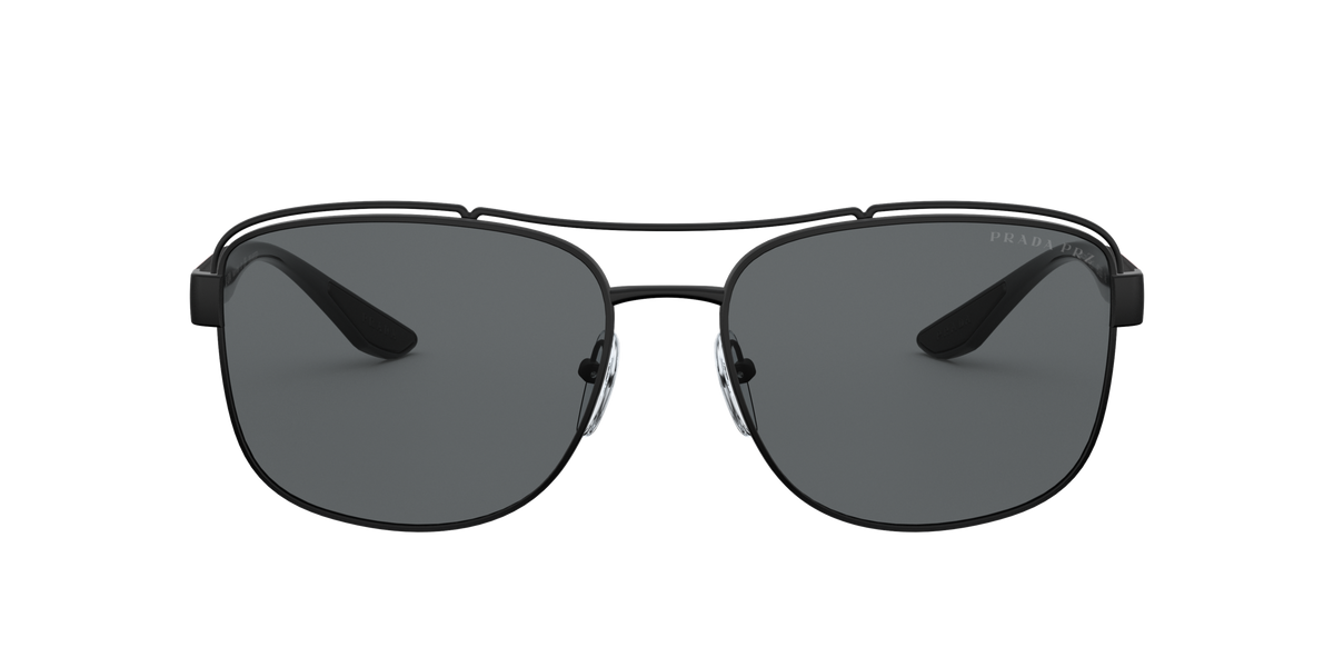 Prada Linea Rossa PS 57VS Matte Black 1BO02G three-quarter view