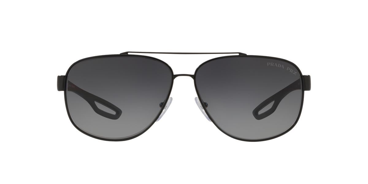 Prada Linea Rossa PS 58QS Black 1AB5W1 three-quarter view