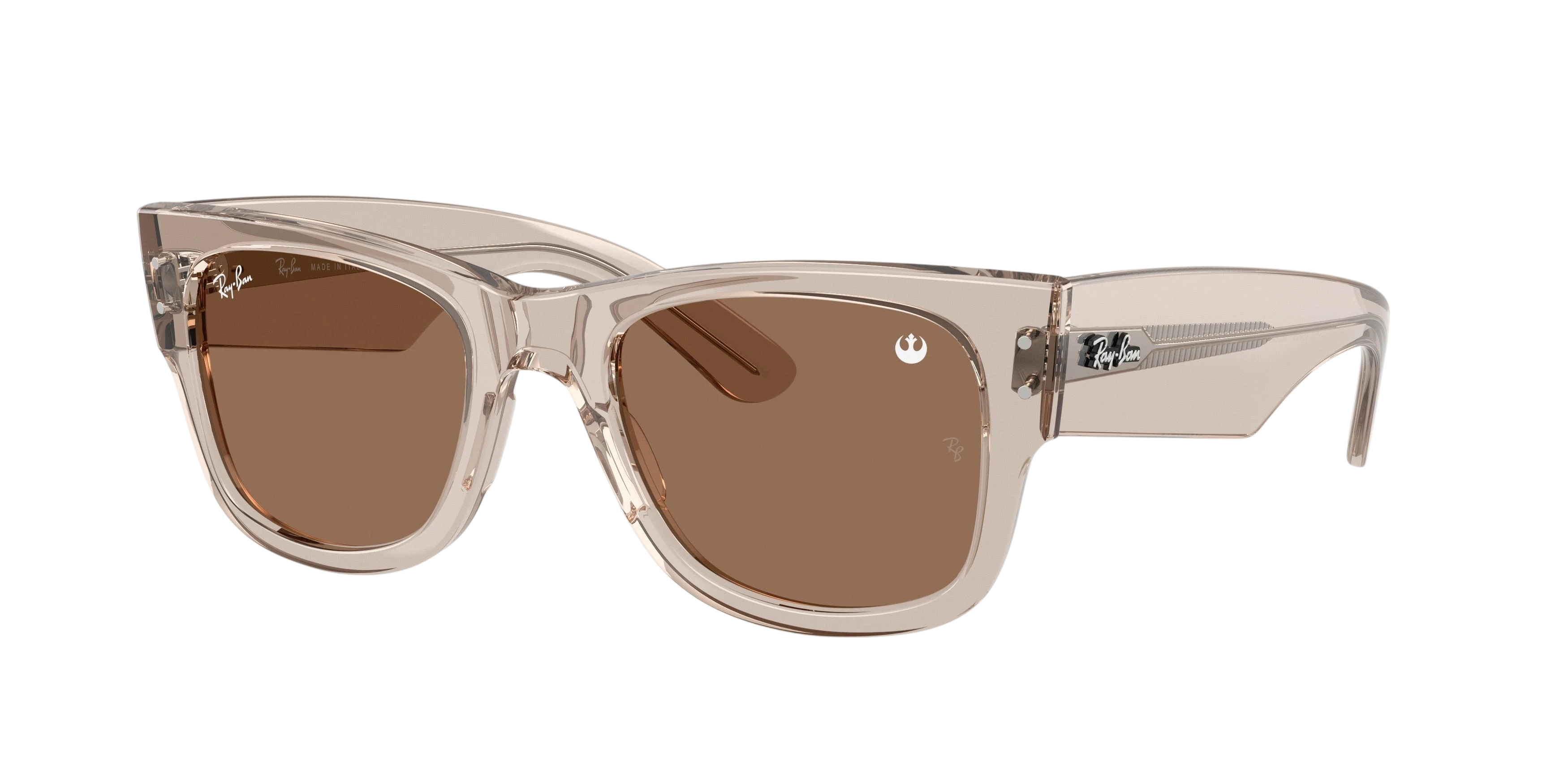 A pair of Ray-Ban Mega Wayfarer RB0840S sunglasses.