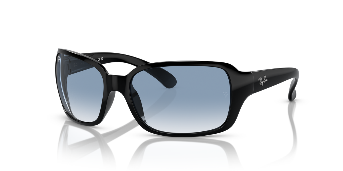 Ray-Ban RB4068 in black with blue replacement lenses
