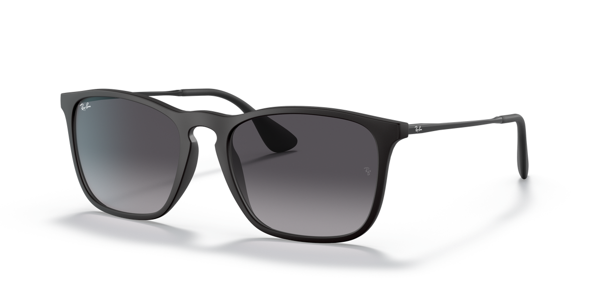 Ray-Ban RB4187 Chris in rubber black with grey gradient replacement lenses
