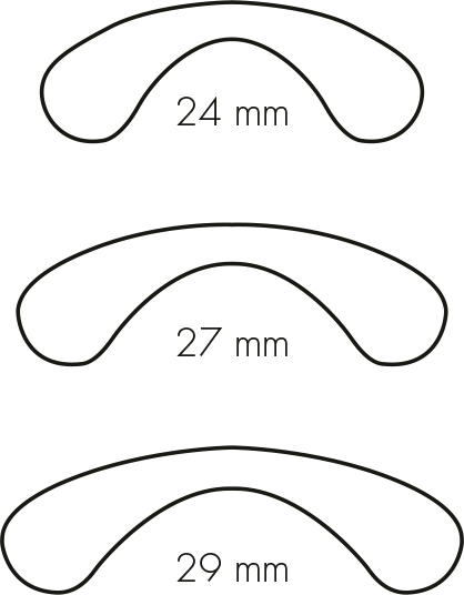 Lindberg rim kid and rim teen silicone saddle bridge, 24, 27 and 29 mm, part T4256-01