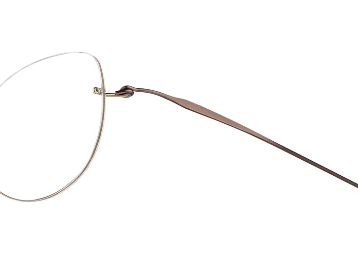 A pair of Lindberg eyeglasses with a metallic frame and dark lenses, showing the front view.