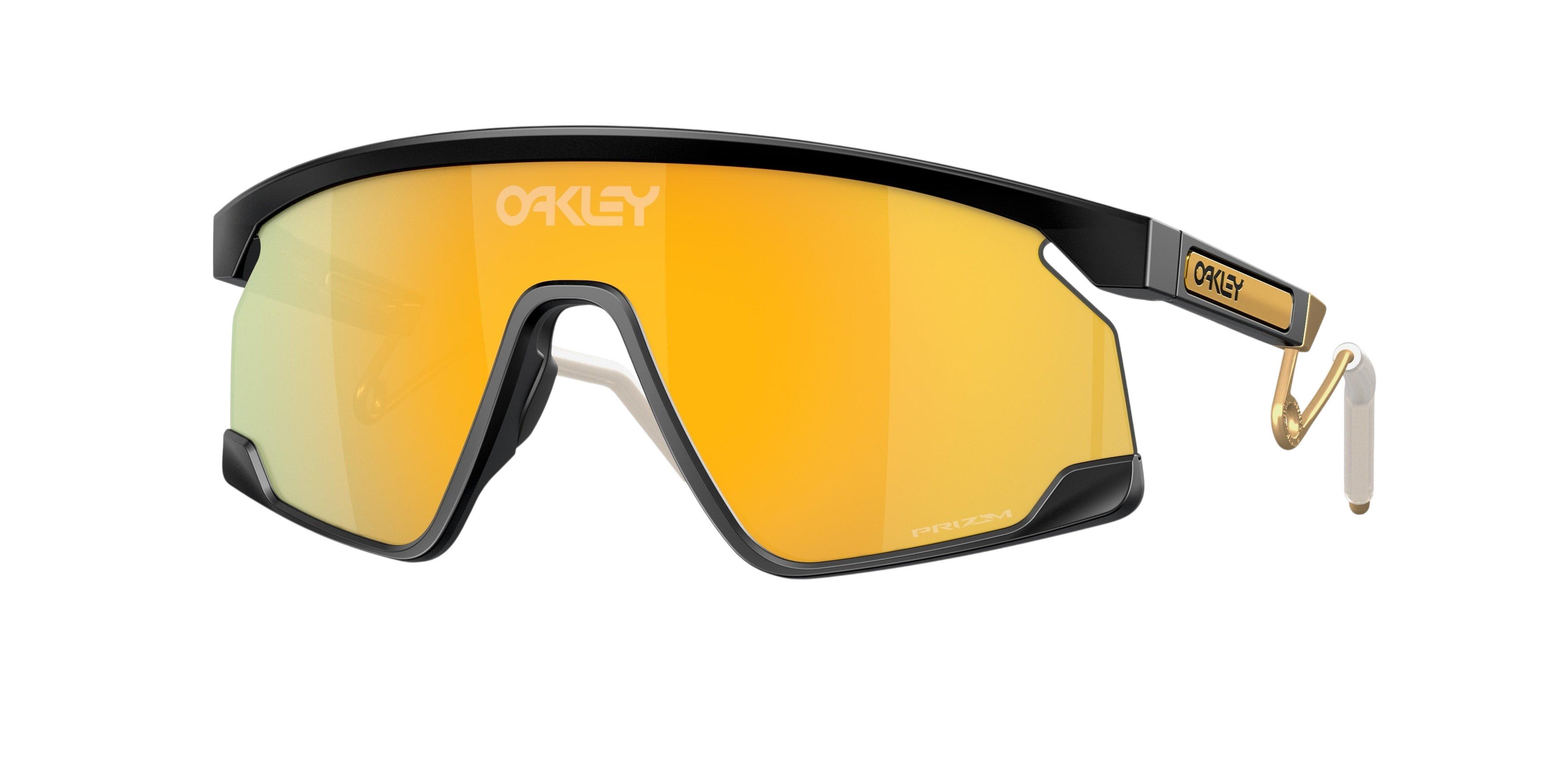 Sunglasses UK Oakley BXTR Metal sunglasses with black frame and reflective orange Prizm lenses