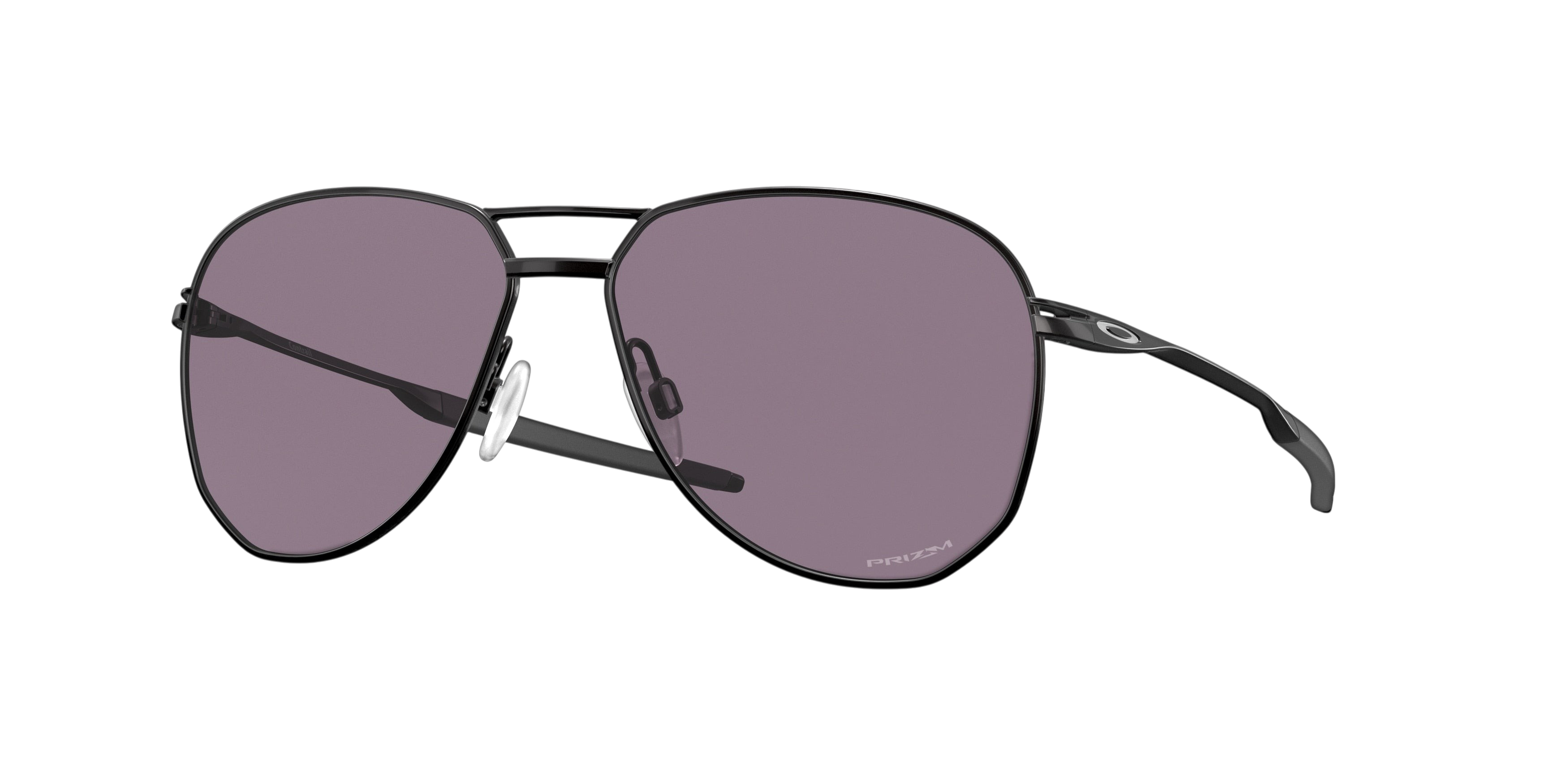 Sunglasses UK Oakley Contrail aviator sunglasses with black metal frames and purple Prizm lenses