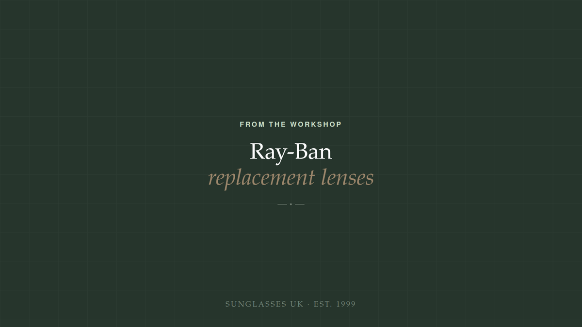 Ray-Ban replacement lenses from Sunglasses UK