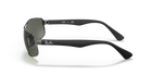 Black Ray-Ban sunglasses on a white background