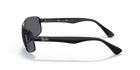 Black Ray-Ban sunglasses on a white background