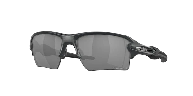 A pair of Oakley Flak 2.0 XL sunglasses with a black frame and dark lenses.