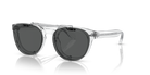 Oliver Peoples Sheldrake OV5036C polarised flip-up clip-on in brushed silver