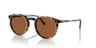 Oliver Peoples O'Malley OV5183CM clip-on in gold with brown lenses