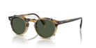Oliver Peoples Gregory Peck OV5186CM clip-on in gold with polarised G-15 lenses