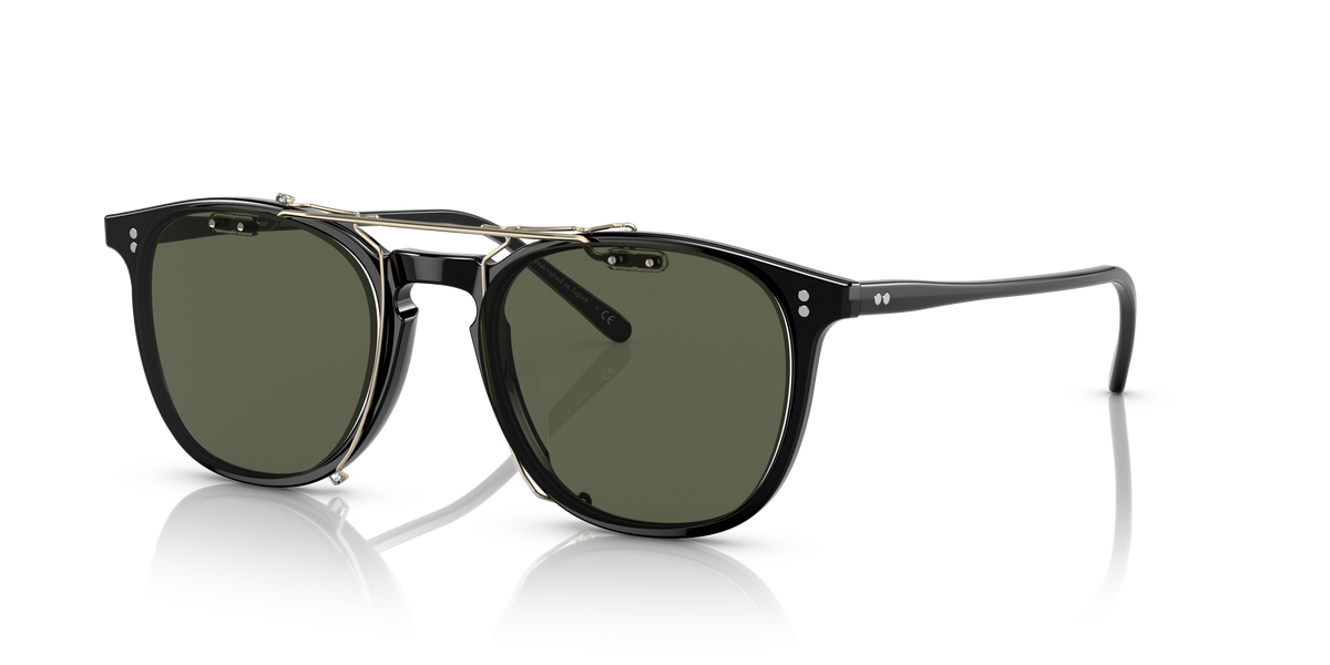 Oliver Peoples Finley 1993 OV5491C clip-on in gold with polarised G-15 lenses