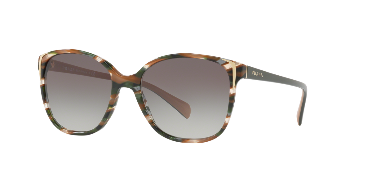 Prada PR 01OS Havana/Green Brown Ear CXY0A7