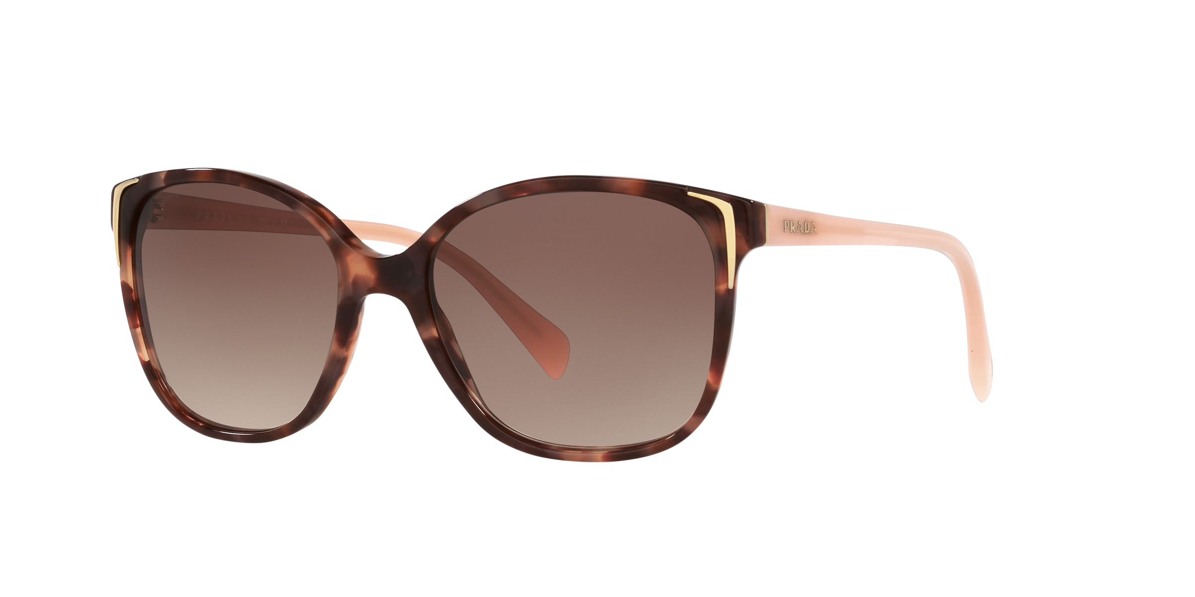Prada PR 01OS Spotted Brown Pink UE00A6