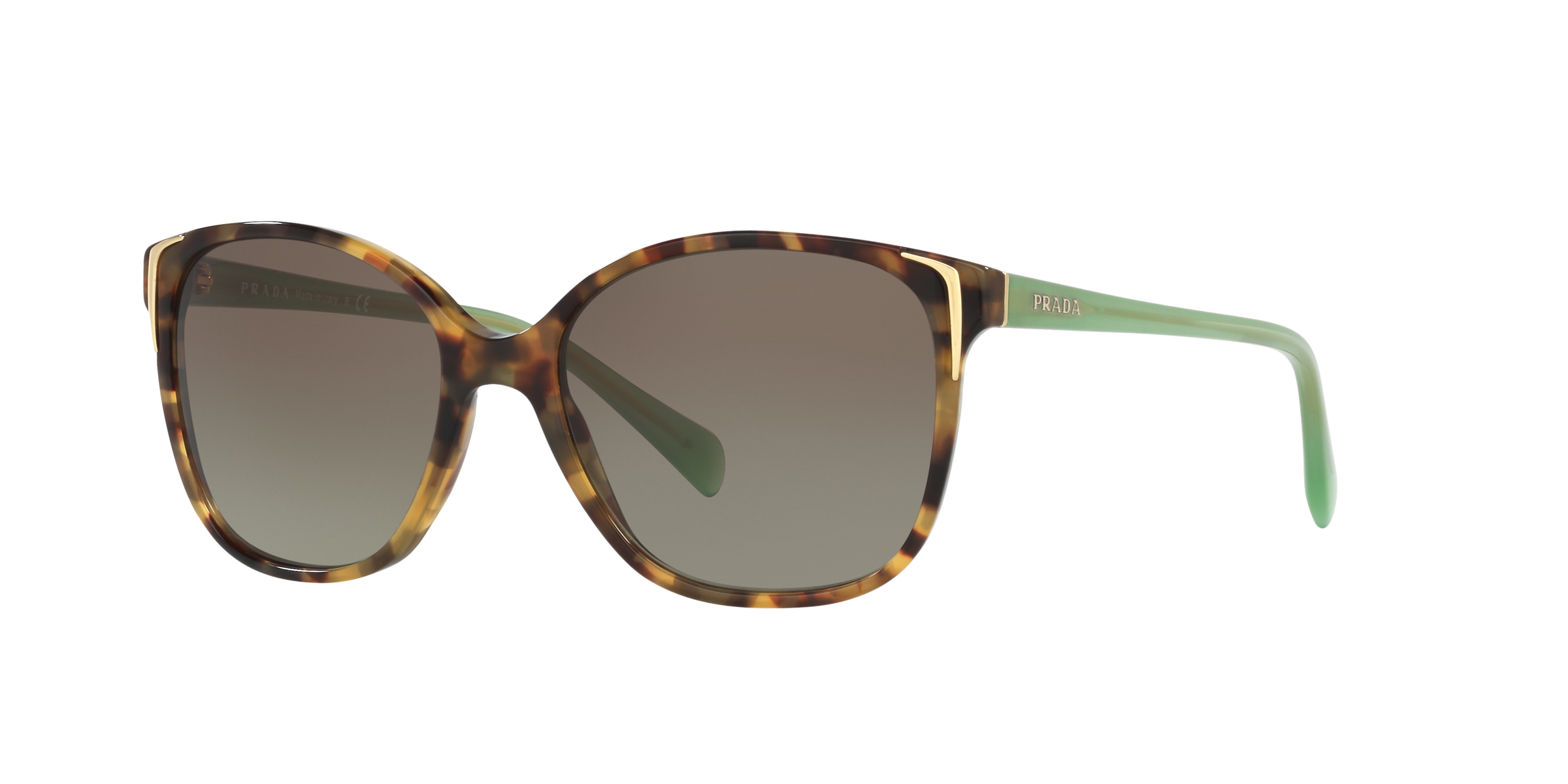 Prada PR 01OS Spotted Brown Green UEZ4K1