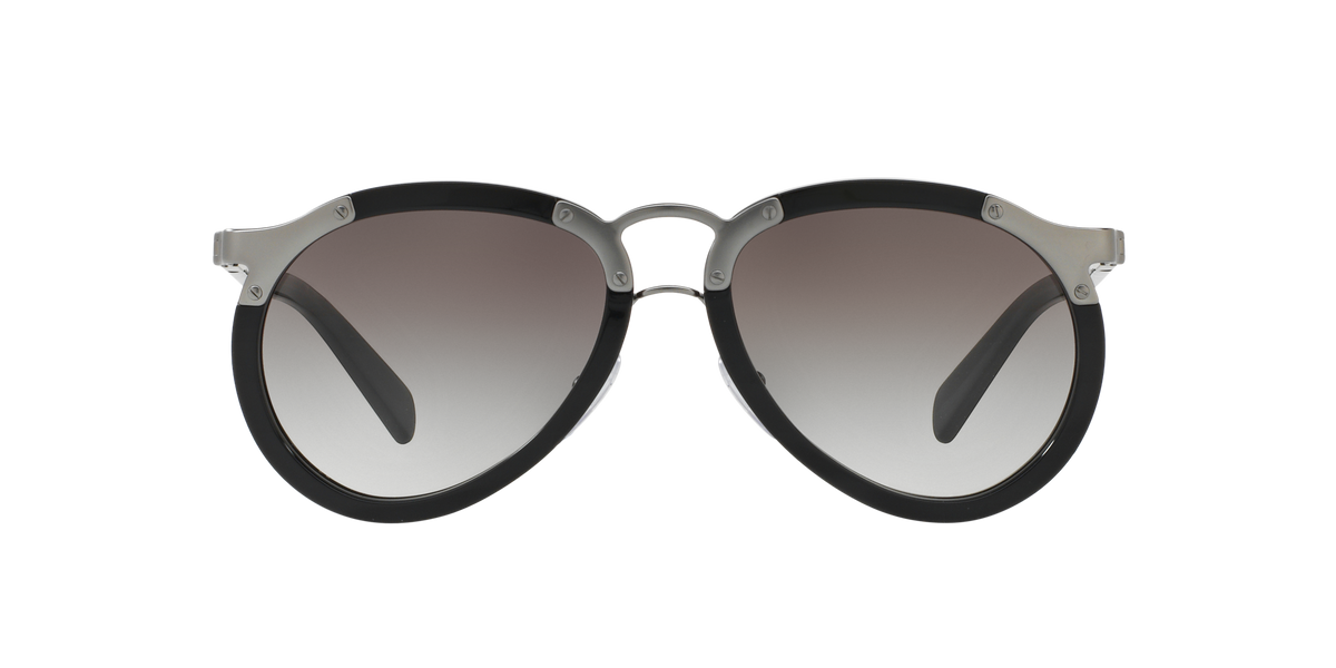 Prada PR 01TS Black 1AB0A7 three-quarter view