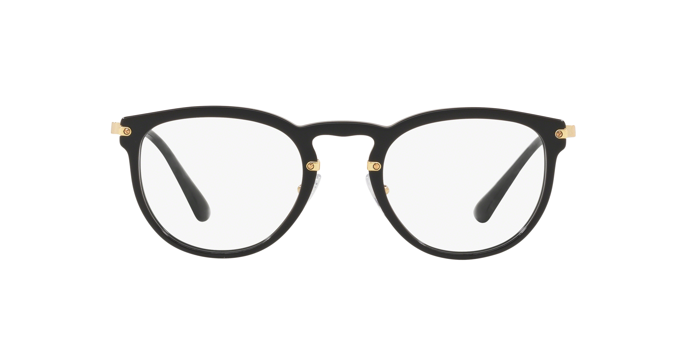 Prada PR 02VV Black 1AB1O1 three-quarter view