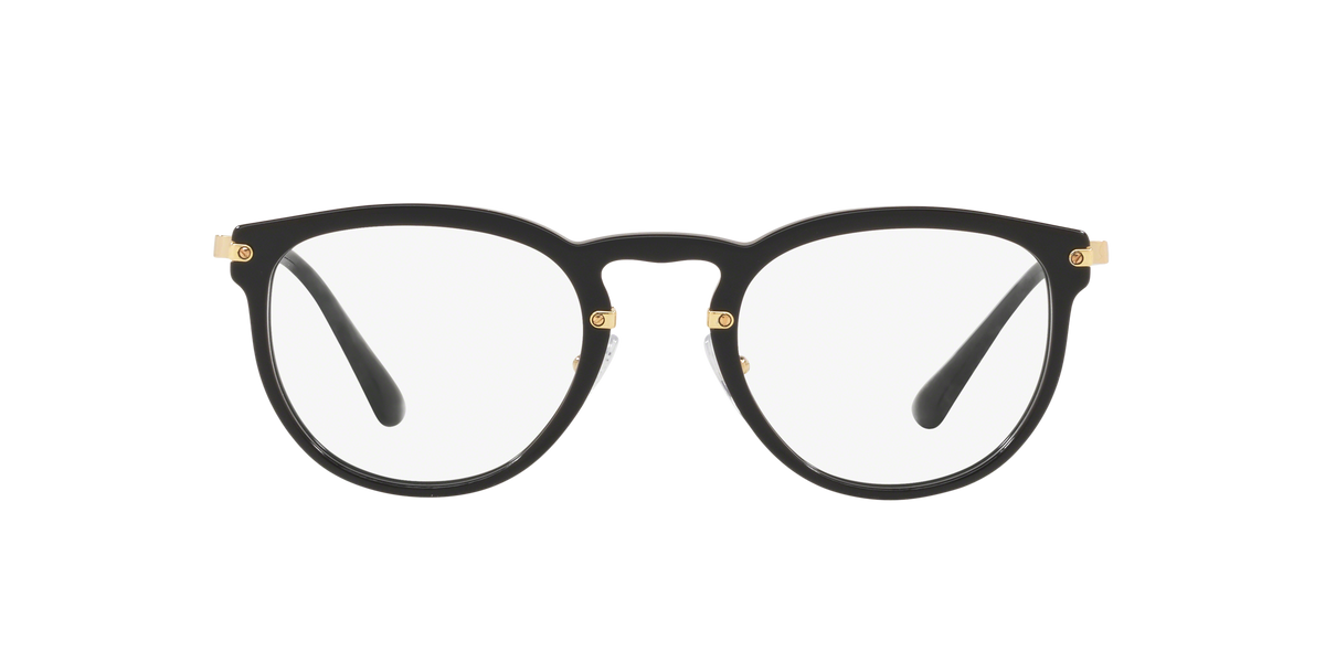 Prada PR 02VV Black 1AB1O1 three-quarter view