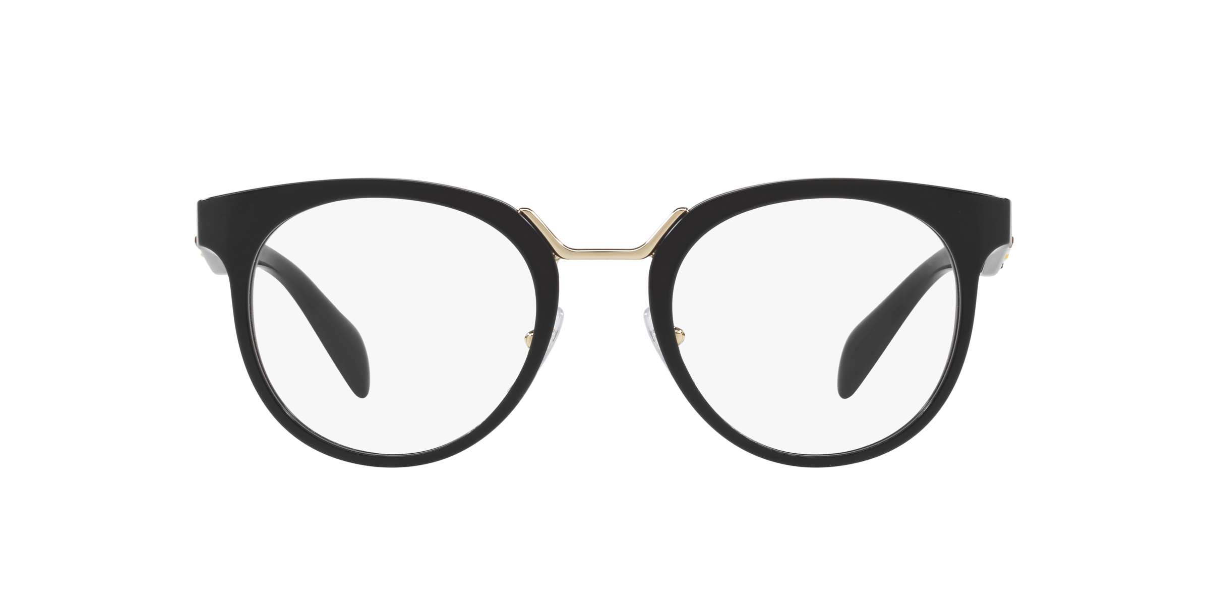 Prada PR 03UV Black 1AB1O1 three-quarter view