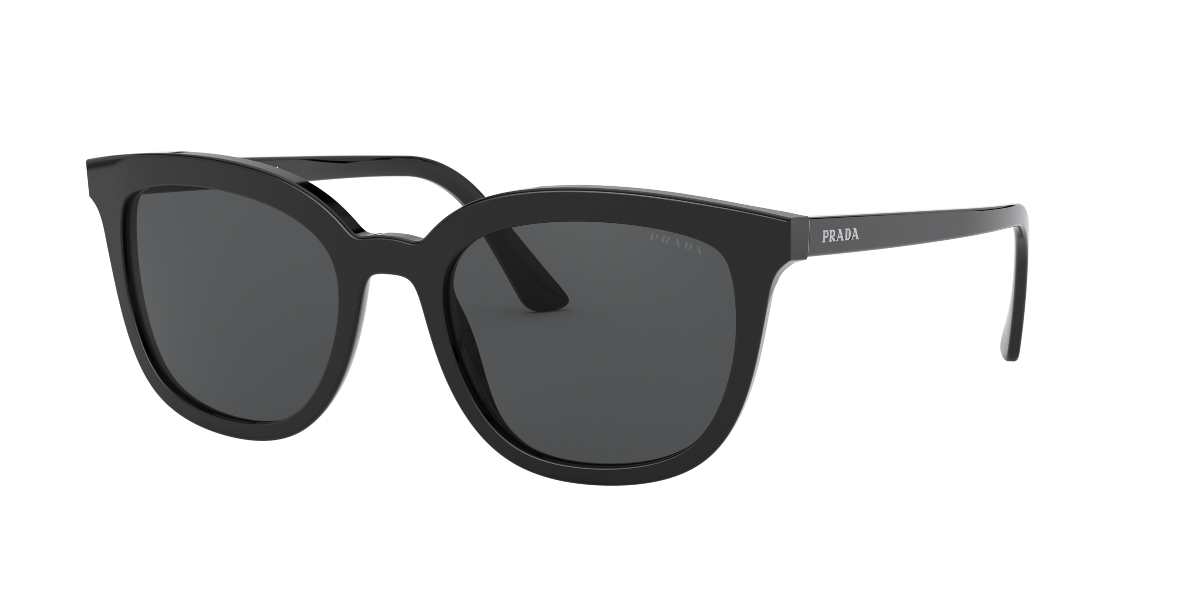 Prada PR 03XS Black 1AB5S0 three-quarter view