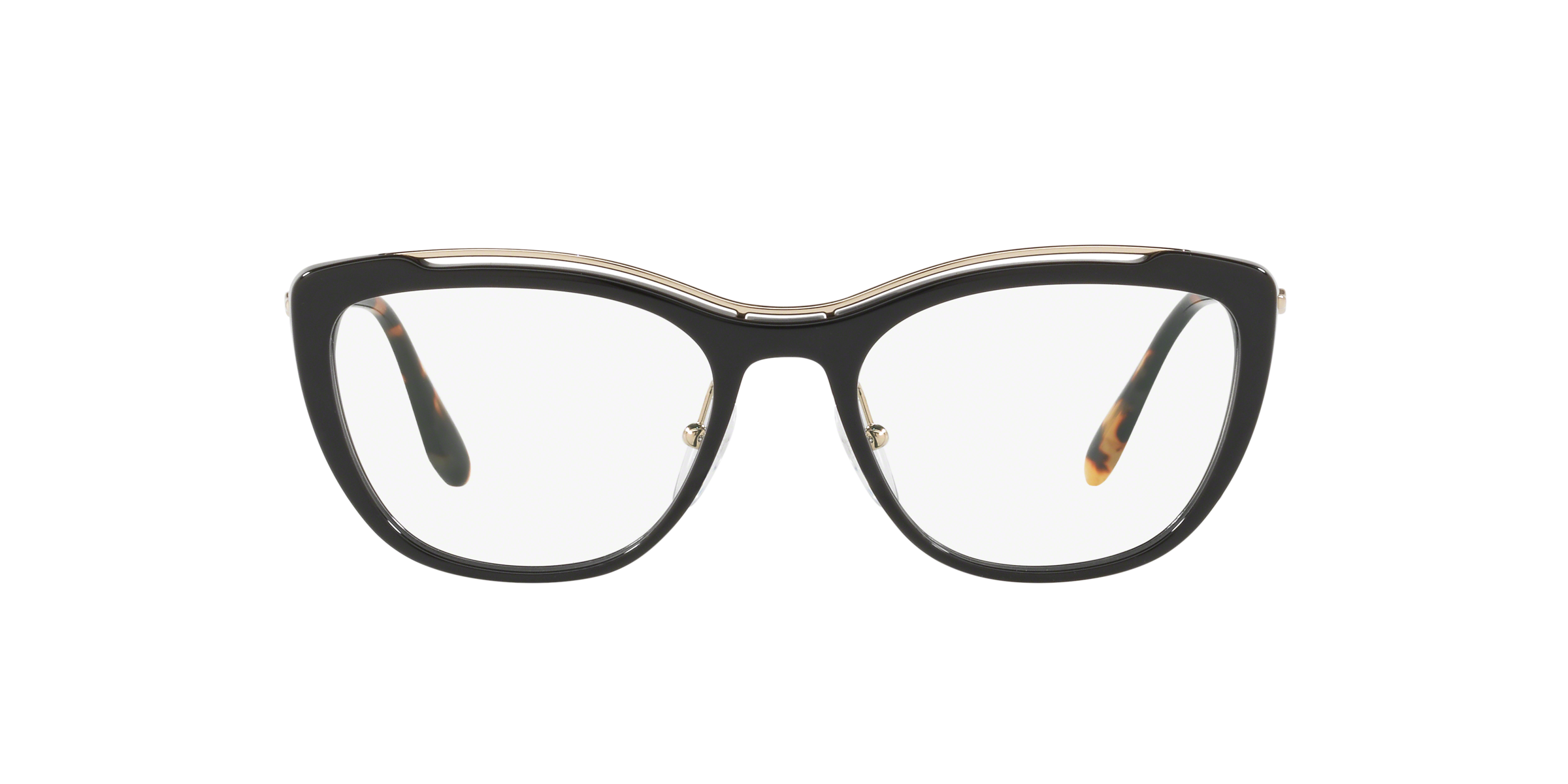 Prada PR 04VV Black 1AB1O1 three-quarter view