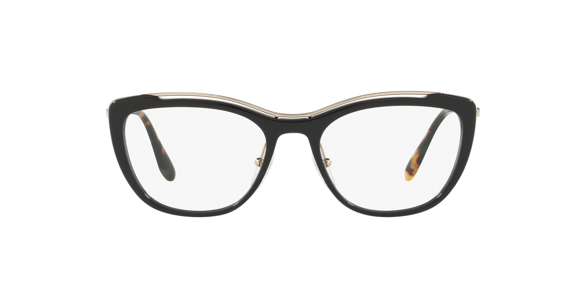 Prada PR 04VV Black 1AB1O1 three-quarter view