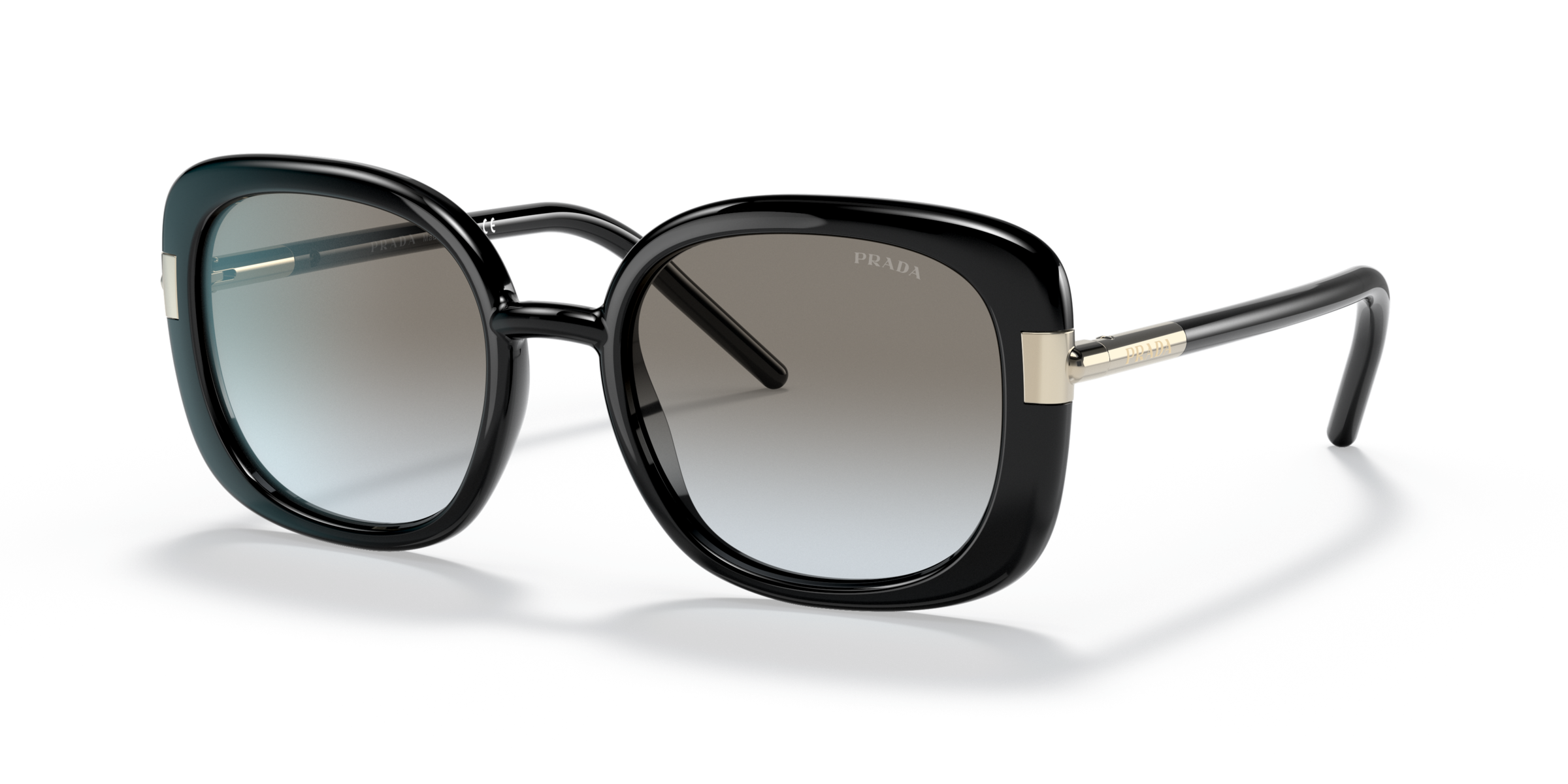 Prada PR 04WS Black 1AB0A7 three-quarter view