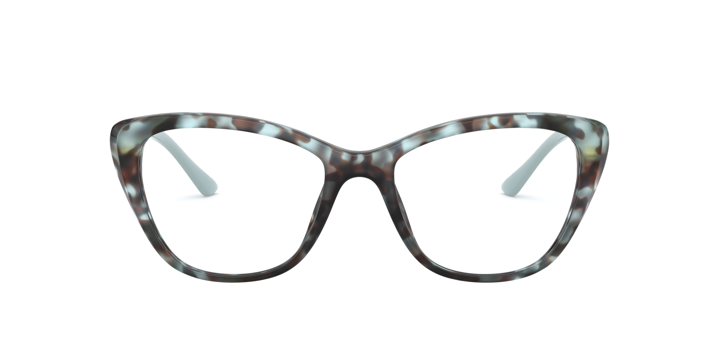 Prada PR 04WV Spotted Blue 05H1O1 three-quarter view
