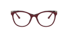 Prada PR 05WV Bordeaux/Grey 07H1O1 three-quarter view