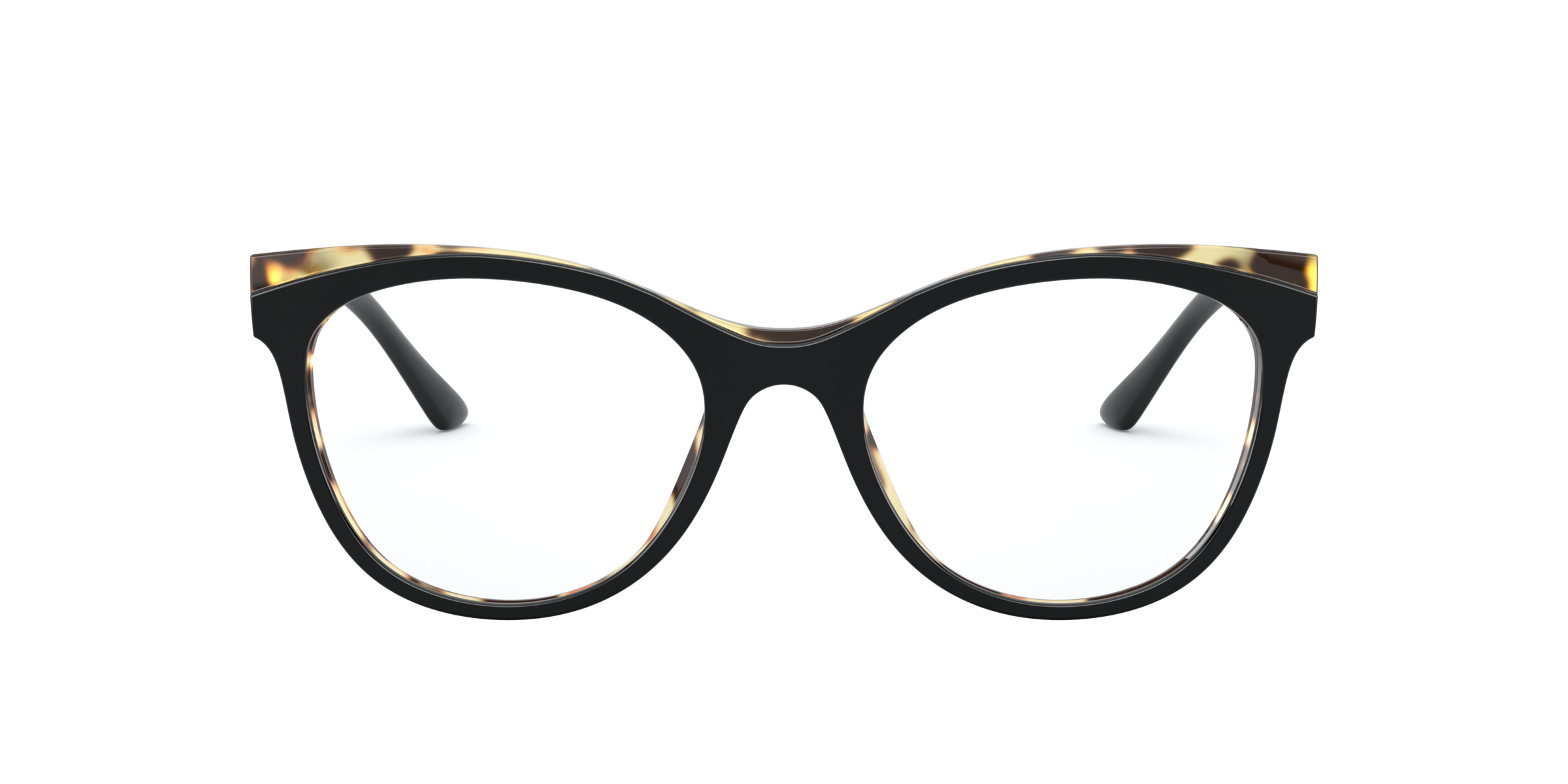 Prada PR 05WV Black/Havana 3891O1 three-quarter view