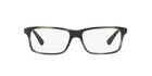 Prada PR 06SV Matte Striped Grey USD1O1 three-quarter view