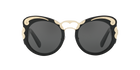 Prada PR 07TS Black 1AB1A1 three-quarter view