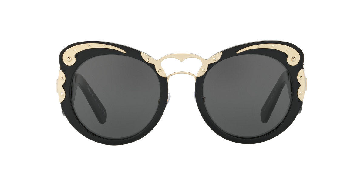 Prada PR 07TS Black 1AB1A1 three-quarter view
