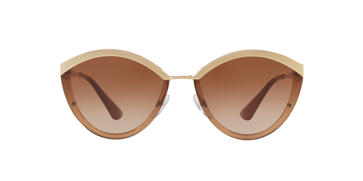 Prada PR 07US Sand Gold/Brown 726088 three-quarter view