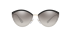 Prada PR 07US Pale Gold/Black/Grey U435O0 three-quarter view