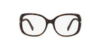 Prada PR 08OS Havana 2AU09H three-quarter view