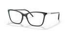 Prada PR 08WV Black 1AB1O1 three-quarter view